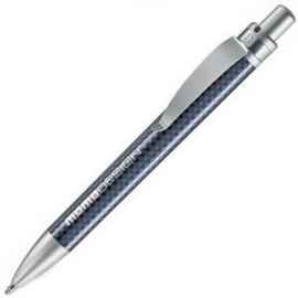 FUTURA, ручка шариковая, угольно-чёрный/хром, пластик/металл, Цвет: черный, серый