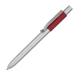 STAPLE MATT, ручка шариковая, красный, алюминий, пластик, Цвет: красный