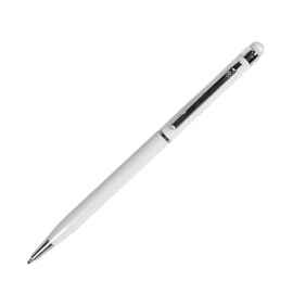TOUCHWRITER, ручка шариковая со стилусом для сенсорных экранов, белый/хром, металл, Цвет: белый