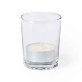 Свеча PERSY ароматизированная (ваниль), 6,3х5см,воск, стекло, Цвет: белый