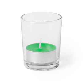 Свеча PERSY ароматизированная (яблоко), 6,3х5см,воск, стекло, Цвет: зеленый