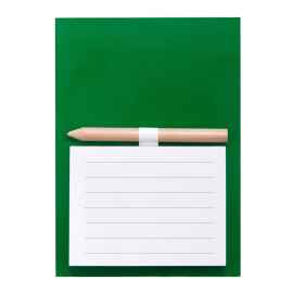 Блокнот с магнитом YAKARI, 40 листов, карандаш в комплекте, зеленый, картон, Цвет: зеленый