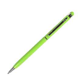 TOUCHWRITER, ручка шариковая со стилусом для сенсорных экранов, зеленое яблоко/хром, металл, Цвет: зеленое яблоко