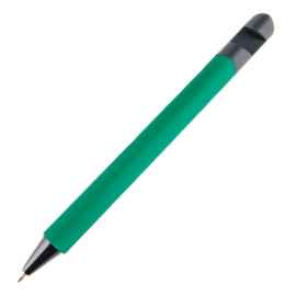 N5 soft,  ручка шариковая, зеленый/черный, пластик,soft-touch, подставка для смартфона, Цвет: зеленый, черный