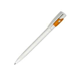 Ручка шариковая KIKI EcoLine SAFE TOUCH, оранжевый, пластик, Цвет: белый, оранжевый