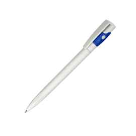 Ручка шариковая KIKI EcoLine SAFE TOUCH, синий, пластик, Цвет: белый, синий
