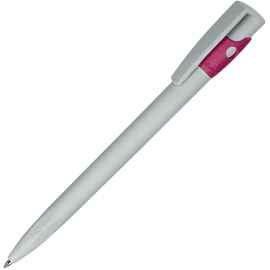 KIKI ECOLINE, ручка шариковая, серый/розовый, экопластик, Цвет: серый, розовый