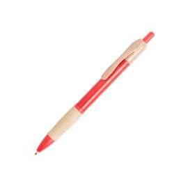 Ручка шариковая ROSDY, пластик с пшеничным волокном, красный, Цвет: красный