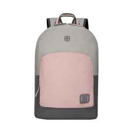 Рюкзак WENGER NEXT Crango 16', серый/розовый, переработанный ПЭТ/Полиэстер, 33х22х46 см, 27 л.