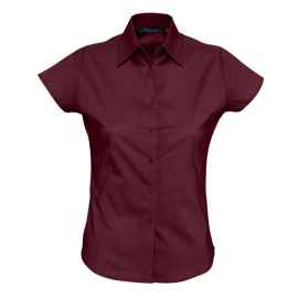 Рубашка женская с коротким рукавом Excess бордовая, размер XS, Цвет: бордовый, бордо, Размер: XS