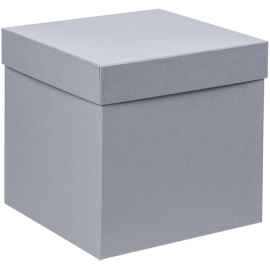 Коробка Cube, L, серая, Цвет: серый