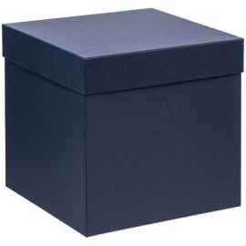 Коробка Cube, L, синяя, Цвет: синий