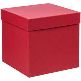 Коробка Cube, L, красная, Цвет: красный