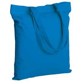 Холщовая сумка Countryside, голубая (васильковая), Цвет: голубой, васильковый, Размер: 35х40 см, ручки: 60х2,7 см