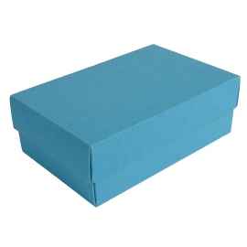 Коробка картонная, 'COLOR' 11,5*6*17 см, голубой, Цвет: голубой