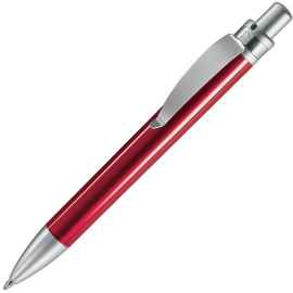 FUTURA, ручка шариковая, красный/хром, пластик/металл, Цвет: красный