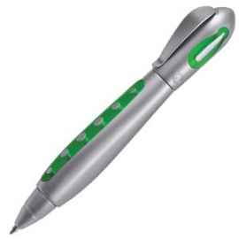 GALAXY, ручка шариковая, зеленый/хром, пластик/металл, Цвет: зеленый, серебристый