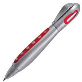GALAXY, ручка шариковая, красный/хром, пластик/металл, Цвет: красный, серебристый