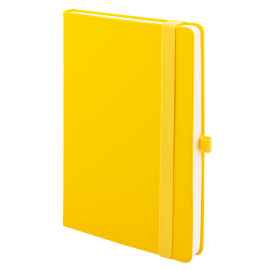 Бизнес-блокнот А5 FLIPPY, желтый, твердая обложка, в линейку, Цвет: желтый