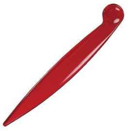 SLIM, нож для корреспонденции, прозрачно-красный, пластик, Цвет: красный