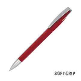 Ручка шариковая COBRA SOFTGRIP MM, красный, Цвет: красный