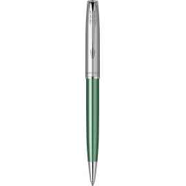 Шариковая ручка Parker Sonnet Essentials Green SB Steel CT, цвет чернил black, стержень: M, в подарочной упаковке.