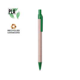 Ручка шариковая VATUM, зеленый, переработанный картон, PLA-полимолочная кислота, 13,7 см, Цвет: зеленый, изображение 2