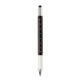 Многофункциональная ручка 5 в 1 из пластика ABS, черный, Цвет: черный, Размер: Длина 15 см., ширина 1,4 см., высота 1,4 см., изображение 3