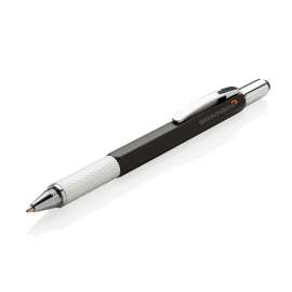 Многофункциональная ручка 5 в 1 из пластика ABS, черный, Цвет: черный, Размер: Длина 15 см., ширина 1,4 см., высота 1,4 см., изображение 7