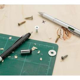 Многофункциональная ручка 5 в 1 из пластика ABS, черный, Цвет: черный, Размер: Длина 15 см., ширина 1,4 см., высота 1,4 см., изображение 9