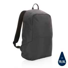 Антикражный рюкзак Impact из RPET AWARE™, Черный, Цвет: черный, Размер: Длина 35 см., ширина 13 см., высота 45 см.