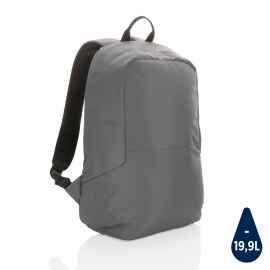 Антикражный рюкзак Impact из RPET AWARE™, Серый, Цвет: темно-серый, Размер: Длина 35 см., ширина 13 см., высота 45 см.