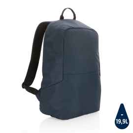 Антикражный рюкзак Impact из RPET AWARE™, Синий, Цвет: темно-синий, Размер: Длина 35 см., ширина 13 см., высота 45 см.