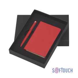 Набор подарочный 'Лорен' с блокнотом А6, покрытие soft touch, красный, Цвет: красный