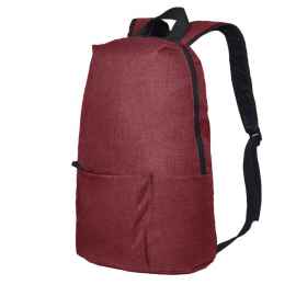 Рюкзак BASIC, бордовый меланж, 27x40x14 см, oxford 300D, Цвет: красный