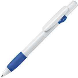 ALLEGRA, ручка шариковая, синий/белый, пластик, Цвет: белый, синий