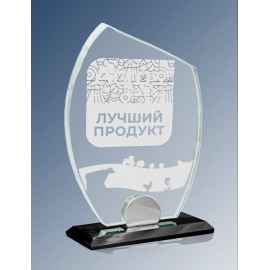 1677-ГР0 Награда из стекла с лазерной гравировкой, 19 (прозрачный)