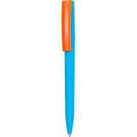 Ручка ZETA SOFT MIX Голубая с оранжевым 1024.12.05