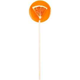 Леденец Lollifruit, оранжевый с апельсином, Цвет: оранжевый
