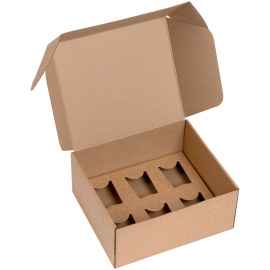Коробка Grande с ложементом для стопок, крафт, Размер: 25,3х21,2х11,4 см