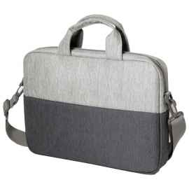 Конференц-сумка BEAM NOTE, серый/темно-серый, 39х30х6.5 см, ткань верха:100% полиамид, под-д:100%пол, Цвет: серый, темно-серый