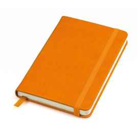 Блокнот 'Casual', 90 ? 140 мм,  оранжевый,  твердая обложка, резинка 7 мм, блок-клетка, Цвет: оранжевый