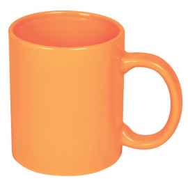 Кружка BASIC, 320мл, оранжевый, тонкая керамика, Цвет: оранжевый
