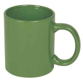Кружка BASIC, 320мл, зеленый, тонкая керамика, Цвет: зеленый