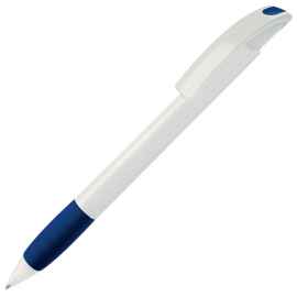 NOVE, ручка шариковая с грипом, синий/белый, пластик, Цвет: белый, синий