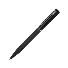 M1, ручка шариковая, черный, пластик, металл, софт-покрытие, Цвет: черный