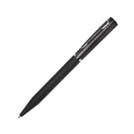M1, ручка шариковая, черный/серый, пластик, металл, софт-покрытие, Цвет: серый, черный