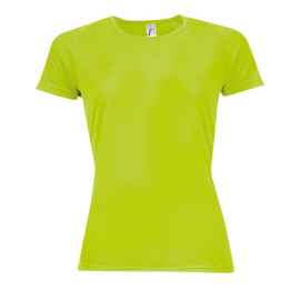 Футболка 'Sporty women', неоновый зеленый_XS, 100% п/э, 140 г/м2, Цвет: неоновый зеленый, Размер: XXL