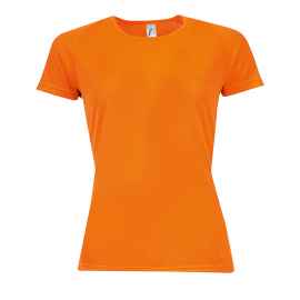 Футболка 'Sporty women', неоовый оранжевый_XS, 100% п/э, 140 г/м2, Цвет: неоновый оранжевый, Размер: XXL