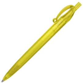 JOCKER, ручка шариковая, фростированный желтый, пластик, Цвет: желтый